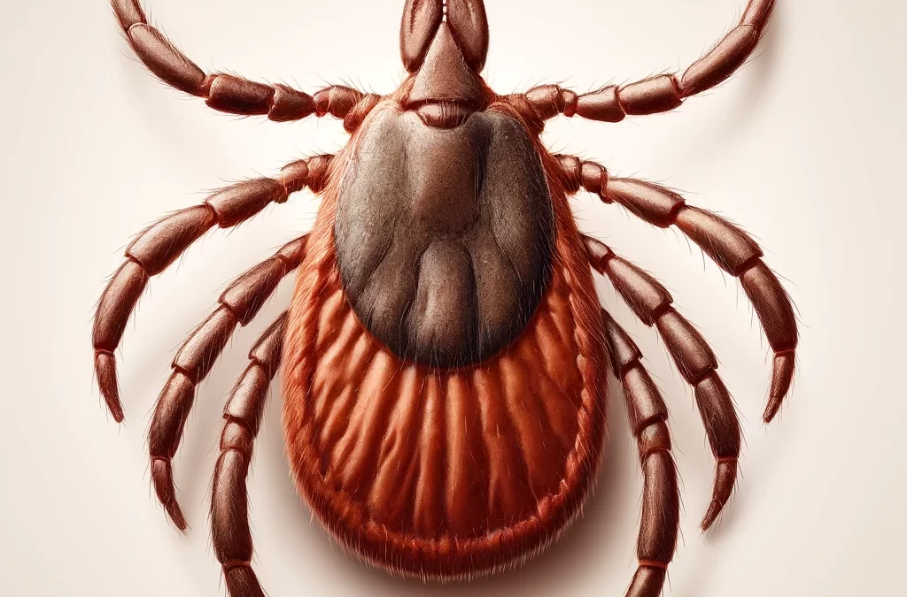 Close-up image of a tick.